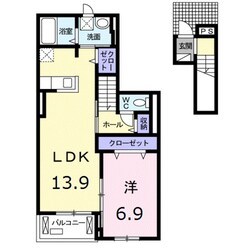 アルコバレーニⅢの物件間取画像